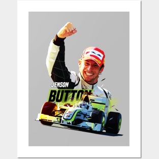 Low Poly Jenson Button Posters and Art